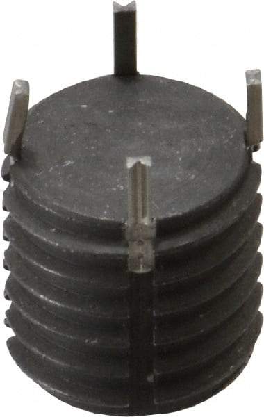 Recoil - 5/8-11 External, 5/8" Insert Length, Solid Keylocking Thread Inserts - Carbon Steel, Zinc Phosphate Finish, Grade C1215 - Eagle Tool & Supply