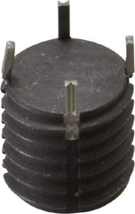 Recoil - 5/8-11 External, 5/8" Insert Length, Solid Keylocking Thread Inserts - Carbon Steel, Zinc Phosphate Finish, Grade C1215 - Eagle Tool & Supply