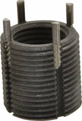 Recoil - M16x1.50 Internal, M22x1.50 External, 22mm Insert Length, Heavy Duty Keylocking Thread Inserts - Carbon Steel, Zinc Phosphate Finish, Grade C1215 - Eagle Tool & Supply