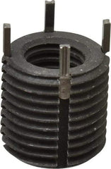 Recoil - M10x1.50 Internal, M16x1.50 External, 16mm Insert Length, Heavy Duty Keylocking Thread Inserts - Carbon Steel, Zinc Phosphate Finish, Grade C1215 - Eagle Tool & Supply