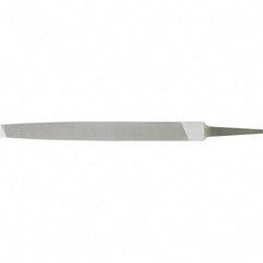 Stanley - 10" Long, Bastard Cut, Flat American-Pattern File - Single Cut - Eagle Tool & Supply