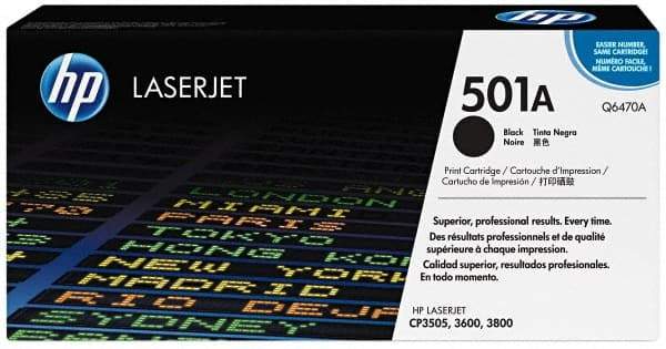 Hewlett-Packard - Black Toner Cartridge - Use with HP Color LaserJet 3600 - Eagle Tool & Supply