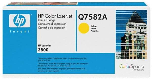 Hewlett-Packard - Yellow Toner Cartridge - Use with HP Color LaserJet 3800, CP3505 - Eagle Tool & Supply