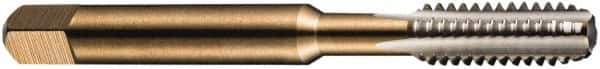 DORMER - 1/2-16 BSF 3 Flute Bright Finish High Speed Steel Straight Flute Machine Tap - Bottoming, Right Hand Thread, 89mm OAL, 23mm Thread Length, Oversize - Eagle Tool & Supply
