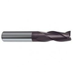 11mm Dia. x 83mm Overall Length 3-Flute Square End Solid Carbide SE End Mill-Round Shank-Center Cut-Firex - Eagle Tool & Supply