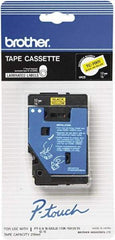 Brother - 1/2" Wide x 300" Long, Yellow Tape Cassette - For Label Maker - Eagle Tool & Supply