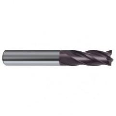 13mm Dia. x 83mm Overall Length 4-Flute Square End Solid Carbide SE End Mill-Round Shank-Center Cut-Firex - Eagle Tool & Supply