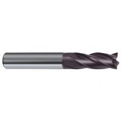 4.5mm Dia. x 50mm Overall Length 4-Flute Square End Solid Carbide SE End Mill-Round Shank-Center Cut-Firex - Eagle Tool & Supply