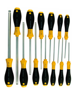 13 Piece - .050 - 3/8 - Ball End Hex Screwdriver MagicRing® Screw Holding SoftFinish® Cushion Grip Set - Eagle Tool & Supply