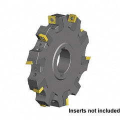 Kennametal - Arbor Hole Connection, 0.7087" Cutting Width, 2.5394" Depth of Cut, 200mm Cutter Diam, 1.9685" Hole Diam, 14 Tooth Indexable Slotting Cutter - KSSM Toolholder, SD.T 1204.. Insert, Neutral Cutting Direction - Eagle Tool & Supply
