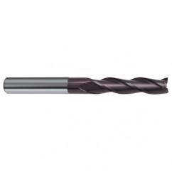 16mm Dia. x 150mm Overall Length 3-Flute Square End Solid Carbide SE End Mill-Round Shank-Center Cut-Firex - Eagle Tool & Supply