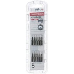Wiha - 2mm Hex Screwdriver Bit - 1/4" Drive, 1" OAL - Eagle Tool & Supply