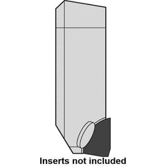 Kennametal - Indexable Milling Cartridge - KSCM Toolholder Style, Compatible with Face Mills, Series AluMill - Eagle Tool & Supply