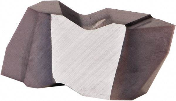 Kennametal - NTP4 Grade KCU25, Internal/External Partial Profile 60° Threading Insert - 1.25 to 6.25mm & 4 to 20 TPI Ext Pitch, 20 to 6.25mm & 4 to 12 TPI Int Pitch, Right Hand Insert, AlTiN Finish, Carbide - Eagle Tool & Supply