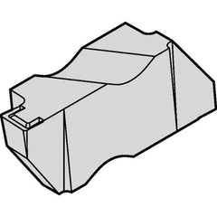 Kennametal - 2M120NG K Grade KCU25, 1.2mm Cutting Width Carbide Grooving Insert - 1.27mm Max Depth of Cut, Left Hand, 0.09mm Corner Radius, AlTiN Finish - Eagle Tool & Supply