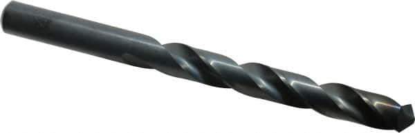 Chicago-Latrobe - 12mm 118° High Speed Steel Jobber Drill - Oxide Finish, Right Hand Cut, Spiral Flute, Straight Shank, 151mm OAL, Standard Point - Eagle Tool & Supply