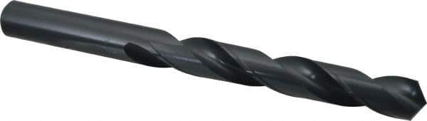 Chicago-Latrobe - 15mm 118° High Speed Steel Jobber Drill - Oxide Finish, Right Hand Cut, Spiral Flute, Straight Shank, 169mm OAL, Standard Point - Eagle Tool & Supply