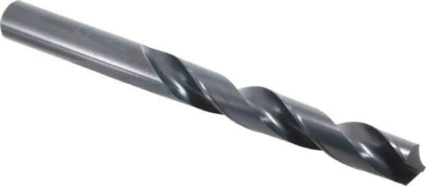 Chicago-Latrobe - 17.5mm 118° High Speed Steel Jobber Drill - Oxide Finish, Right Hand Cut, Spiral Flute, Straight Shank, 191mm OAL, Standard Point - Eagle Tool & Supply