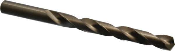 Chicago-Latrobe - 17/32" 135° Cobalt Jobber Drill - Oxide/Gold Finish, Right Hand Cut, Spiral Flute, Straight Shank, 6-5/8" OAL, Split Point - Eagle Tool & Supply