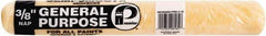 Premier Paint Roller - 3/8" Nap, 18" Wide Paint Roller Cover - Semi-Smooth Texture, Polyester - Eagle Tool & Supply