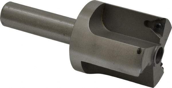 Everede Tool - 1-7/16 Inch Diameter, Interchangeable Pilot, Straight 1/2 Inch Shank Diameter, 3 Insert, Indexable Counterbore - 3.2 Inch Overall Length, TPGH 215 Insert, 5/16 Inch Pilot Hole Diameter Compatibility - Eagle Tool & Supply