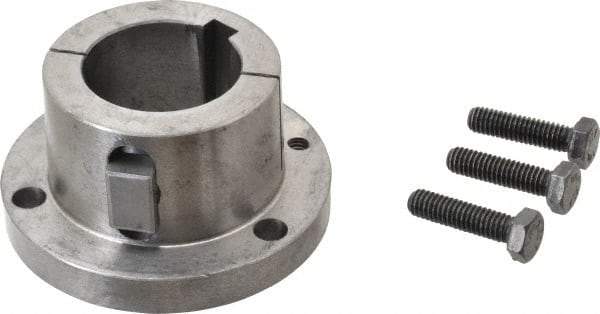 Browning - 1-11/16" Bore, 3/8" Wide Keyway, 3/16" Deep Keyway, B Sprocket Bushing - 2.557 to 2-5/8" Outside Diam, For Use with B5V Sheaves - Eagle Tool & Supply