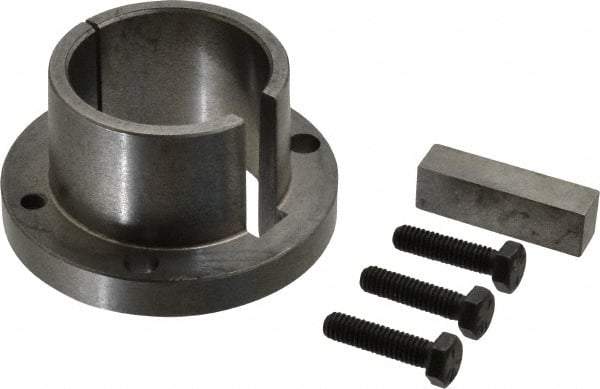 Browning - 2-1/8" Bore, 1/2" Wide Keyway, 1/4" Deep Keyway, B Sprocket Bushing - 2.557 to 2-5/8" Outside Diam, For Use with B5V Sheaves - Eagle Tool & Supply