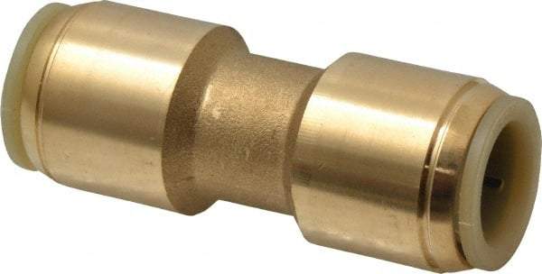 Watts - 1/2" Outside Diam, Brass Push-to-Connect Tube Union - Tube to Tube Connection, EPDM O-Ring - Eagle Tool & Supply
