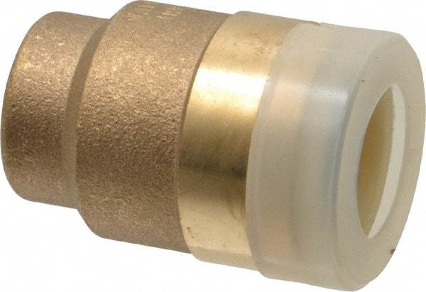 Watts - 1/2" Outside Diam, Brass Push-to-Connect Tube End Stop - Tube to Tube Connection, EPDM O-Ring - Eagle Tool & Supply