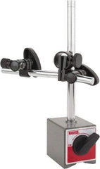 SPI - 175 Lb Magnetic Force, Fine Adjustment Indicator Positioner & Holder with Base - Post & Rod, Rectangular Base, 2-1/8" Base Height, 2-1/4" Base Length, 2" Base Width - Eagle Tool & Supply