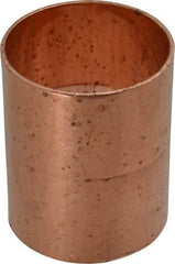 Mueller Industries - 2" Wrot Copper Pipe Coupling with Rolled Stop - C x C, Solder Joint - Eagle Tool & Supply