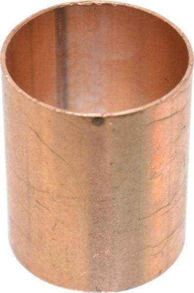 Mueller Industries - 2" Wrot Copper Pipe Coupling without Stop - C x C, Solder Joint - Eagle Tool & Supply