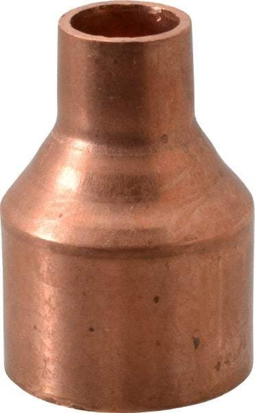 Mueller Industries - 1-1/4 x 1/2" Wrot Copper Pipe Reducer Coupling - C x C, Solder Joint - Eagle Tool & Supply
