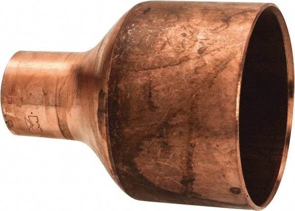 Mueller Industries - 2 x 3/4" Wrot Copper Pipe Reducer Coupling - C x C, Solder Joint - Eagle Tool & Supply