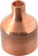 Mueller Industries - 2 x 1/2" Wrot Copper Pipe Reducer Coupling - C x C, Solder Joint - Eagle Tool & Supply