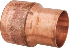 Mueller Industries - 2-1/2 x 2" Wrot Copper Pipe Reducer Coupling - C x C, Solder Joint - Eagle Tool & Supply