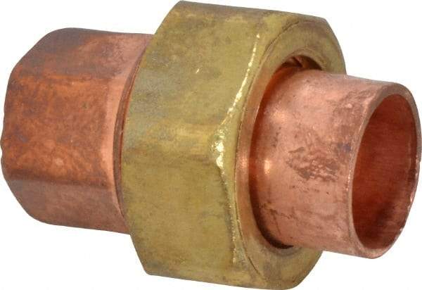 Mueller Industries - 1/2" Wrot Copper Pipe Union - C x C, Solder Joint - Eagle Tool & Supply