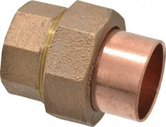 Mueller Industries - 1-1/4" Wrot Copper Pipe Union - C x C, Solder Joint - Eagle Tool & Supply