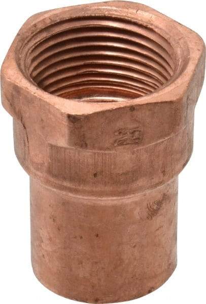 Mueller Industries - 3/4" Wrot Copper Pipe Adapter - C x F, Solder Joint - Eagle Tool & Supply