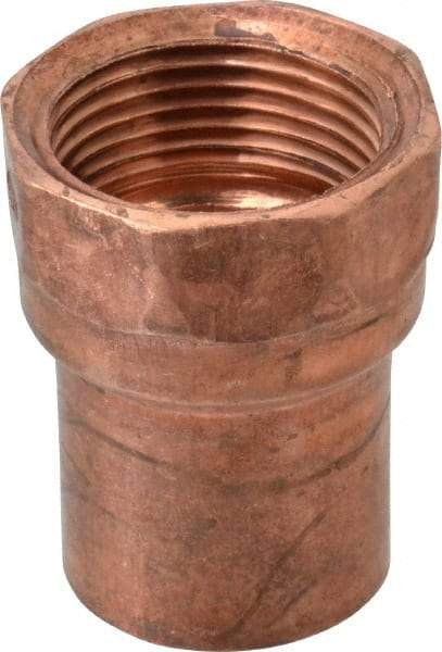 Mueller Industries - 1" Wrot Copper Pipe Adapter - C x F, Solder Joint - Eagle Tool & Supply