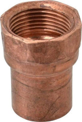 Mueller Industries - 1" Wrot Copper Pipe Adapter - C x F, Solder Joint - Eagle Tool & Supply