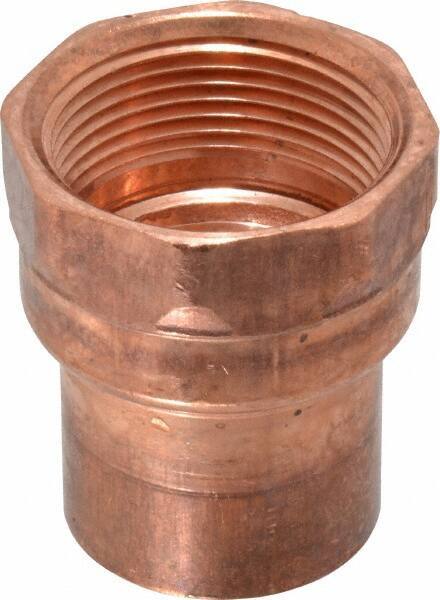 Mueller Industries - 1-1/4" Wrot Copper Pipe Adapter - C x F, Solder Joint - Eagle Tool & Supply