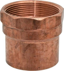 Mueller Industries - 2" Wrot Copper Pipe Adapter - C x F, Solder Joint - Eagle Tool & Supply