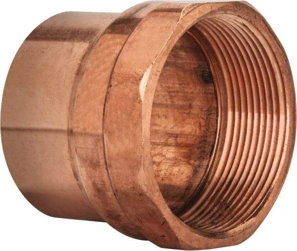 Mueller Industries - 3" Wrot Copper Pipe Adapter - C x F, Solder Joint - Eagle Tool & Supply