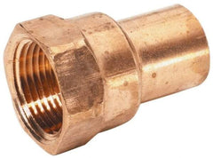 Mueller Industries - 3/4" Wrot Copper Pipe Adapter - FTG x F, Solder Joint - Eagle Tool & Supply