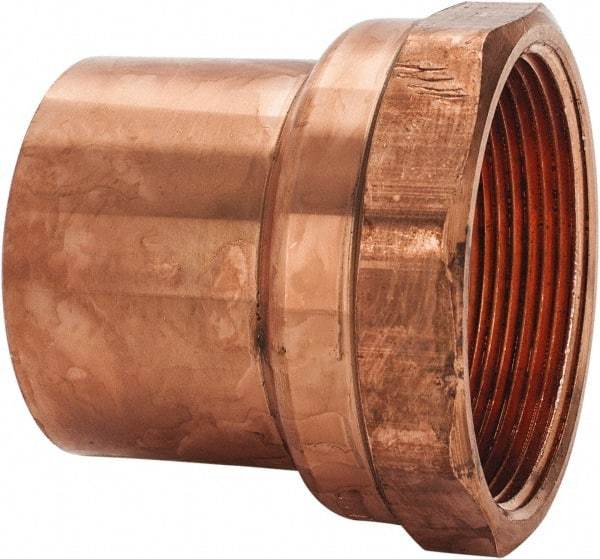 Mueller Industries - 2" Wrot Copper Pipe Adapter - FTG x F, Solder Joint - Eagle Tool & Supply