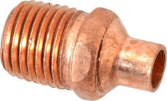 Mueller Industries - 1/4" Wrot Copper Pipe Adapter - C X M, Solder Joint - Eagle Tool & Supply