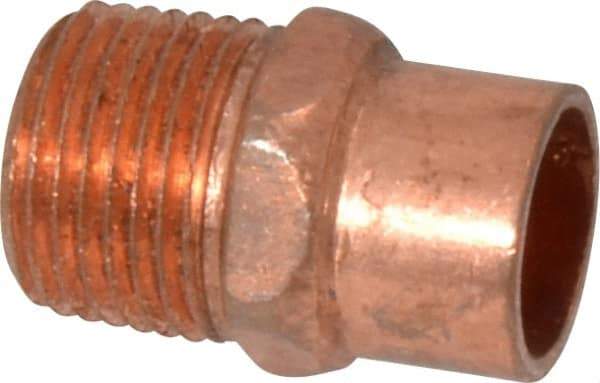 Mueller Industries - 3/8" Wrot Copper Pipe Adapter - C X M, Solder Joint - Eagle Tool & Supply