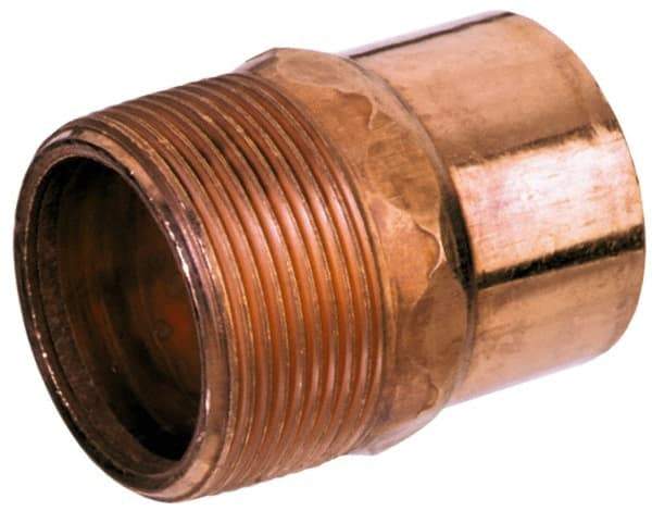 Mueller Industries - 5/8 x 1/2" Wrot Copper Pipe Adapter - C X M, Solder Joint - Eagle Tool & Supply