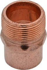 Mueller Industries - 1-1/4" Wrot Copper Pipe Adapter - C X M, Solder Joint - Eagle Tool & Supply